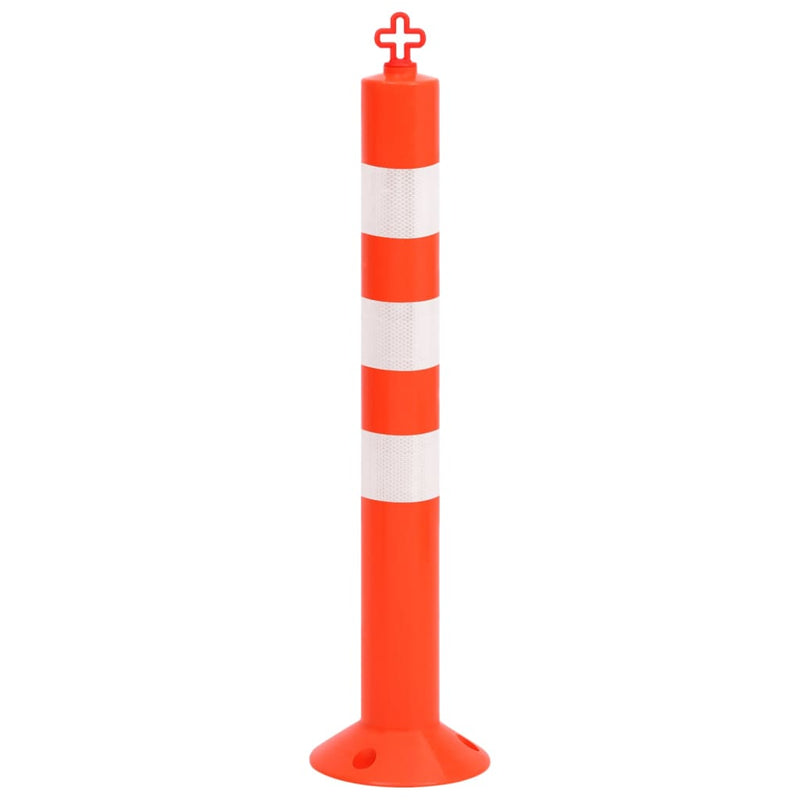 vidaXL 10 db polietilén forgalomterelő oszlop lánccal 75 cm
