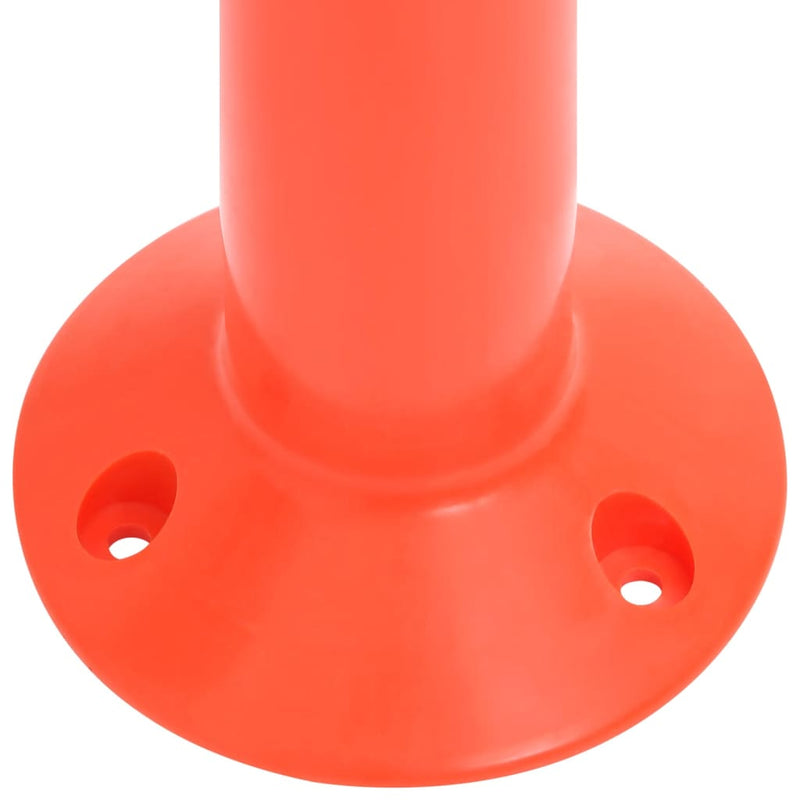 vidaXL 10 db polietilén forgalomterelő oszlop lánccal 75 cm