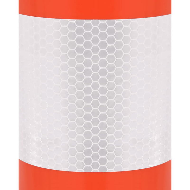 vidaXL 10 db polietilén forgalomterelő oszlop lánccal 75 cm