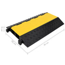 vidaXL 2 csatornás gumi kábeltaposó 90 cm