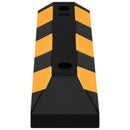 vidaXL 2 db gumi fényvisszaverő parkolóütköző 56 x 15 x 10 cm