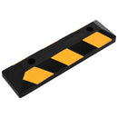vidaXL 2 db gumi fényvisszaverő parkolóütköző 56 x 15 x 10 cm
