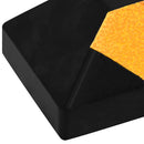 vidaXL 2 db gumi fényvisszaverő parkolóütköző 56 x 15 x 10 cm