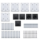 vidaXL fekete WPC kerítéspanelszett 699 x 186 cm