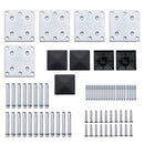 vidaXL fekete WPC kerítéspanelszett 619 x (105-186) cm