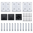 vidaXL barna WPC kerítéspanelszett 353 x 146 cm