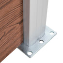 vidaXL barna WPC kerítéspanelszett 526 x 146 cm