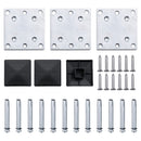 vidaXL szürke WPC kerítéspanelszett 353 x 146 cm