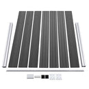 vidaXL fekete WPC kerítéspanelszett 353 x 146 cm