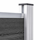 vidaXL fekete WPC kerítéspanelszett 526 x 146 cm