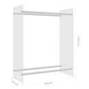 vidaXL átlátszó edzett üveg tűzifatároló 80 x 35 x 100 cm