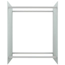 vidaXL fehér edzett üveg tűzifatároló 80 x 35 x 100 cm