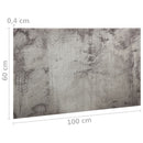 vidaXL fekete, falra szerelhető mágneses üvegtábla 100 x 60 cm