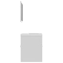 vidaXL fehér forgácslap fürdőszobai bútorszett