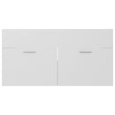 vidaXL fehér szerelt fa fürdőszobai bútorszett