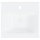 vidaXL fehér és tölgyszínű szerelt fa mosdószekrény beépített mosdóval