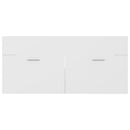 vidaXL fehér forgácslap mosdószekrény beépített mosdókagylóval