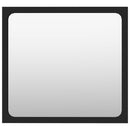 vidaXL fekete forgácslap fürdőszobai bútorszett