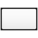 vidaXL fekete forgácslap fürdőszobai bútorszett