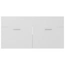 vidaXL fehér szerelt fa fürdőszobai bútorszett