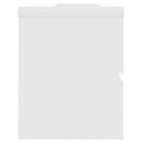 vidaXL fehér szerelt fa mosdószekrény beépített mosdókagylóval