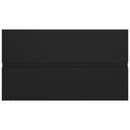 vidaXL fekete szerelt fa mosdószekrény beépített mosdókagylóval