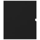 vidaXL fekete szerelt fa mosdószekrény beépített mosdókagylóval