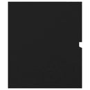 vidaXL fekete szerelt fa mosdószekrény beépített mosdókagylóval