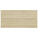 vidaXL tölgyszínű szerelt fa mosdószekrény beépített mosdókagylóval