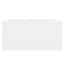 vidaXL fehér szerelt fa mosdószekrény beépített mosdókagylóval