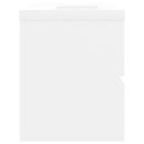 vidaXL fehér szerelt fa mosdószekrény beépített mosdókagylóval