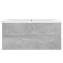 vidaXL betonszürke szerelt fa mosdószekrény beépített mosdókagylóval