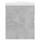 vidaXL betonszürke szerelt fa mosdószekrény beépített mosdókagylóval