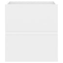 vidaXL fehér szerelt fa mosdószekrény beépített mosdókagylóval