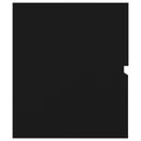 vidaXL fekete szerelt fa mosdószekrény beépített mosdókagylóval