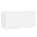 vidaXL fehér szerelt fa mosdószekrény beépített mosdókagylóval