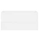 vidaXL fehér szerelt fa mosdószekrény beépített mosdókagylóval