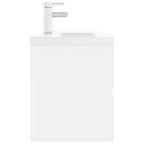 vidaXL fehér szerelt fa mosdószekrény beépített mosdókagylóval