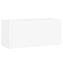 vidaXL fehér szerelt fa mosdószekrény beépített mosdókagylóval