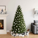 vidaXL 100 darabos fehér karácsonyi gömbkészlet