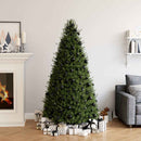 vidaXL 100 darabos fekete karácsonyi gömbkészlet