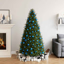 vidaXL 100 darabos kék karácsonyi gömbkészlet