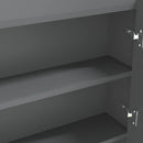 vidaXL szürke MDF tükrös fürdőszobaszekrény 80 x 15 x 60 cm