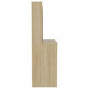 vidaXL tölgyszínű LED-es MDF sminkasztal 100 x 40 x 135 cm