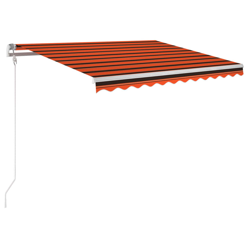 vidaXL narancssárga és barna automata napellenző 300 x 250 cm