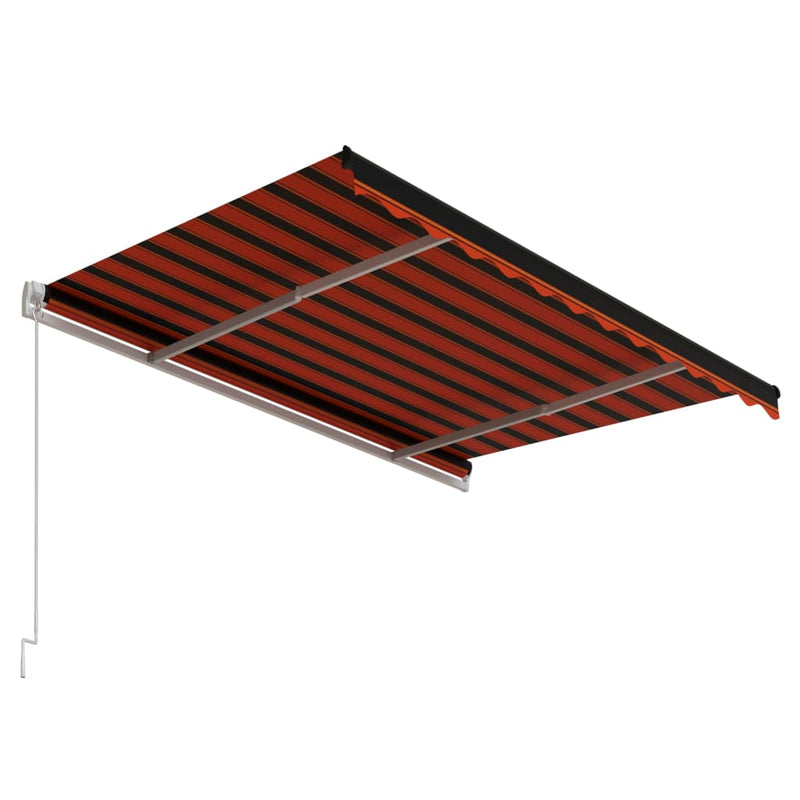 vidaXL narancssárga és barna automata napellenző 300 x 250 cm