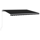vidaXL antracitszürke szélérzékelős és LED-es napellenző 300 x 250 cm