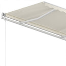 vidaXL krémszínű kézzel kihúzható napellenző 350 x 250 cm