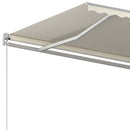 vidaXL krémszínű kézzel kihúzható napellenző 500 x 300 cm