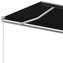 vidaXL antracitszürke kézzel kihúzható napellenző 450 x 350 cm